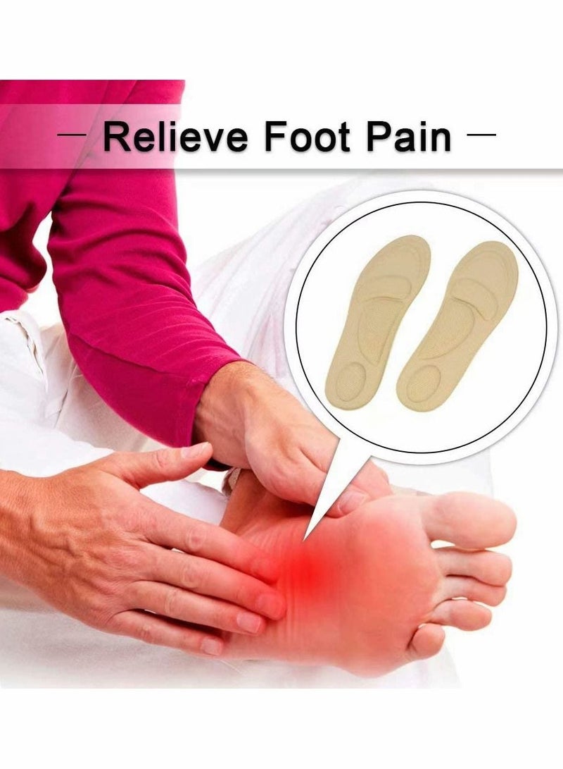 KASTWAVE Memory Foam Insoles, PU Sport Insoles, Comfortable Breathable, Shock Absorption Arch Support Insoles (Men 38-42.5/ Women 37-42) - Image 2