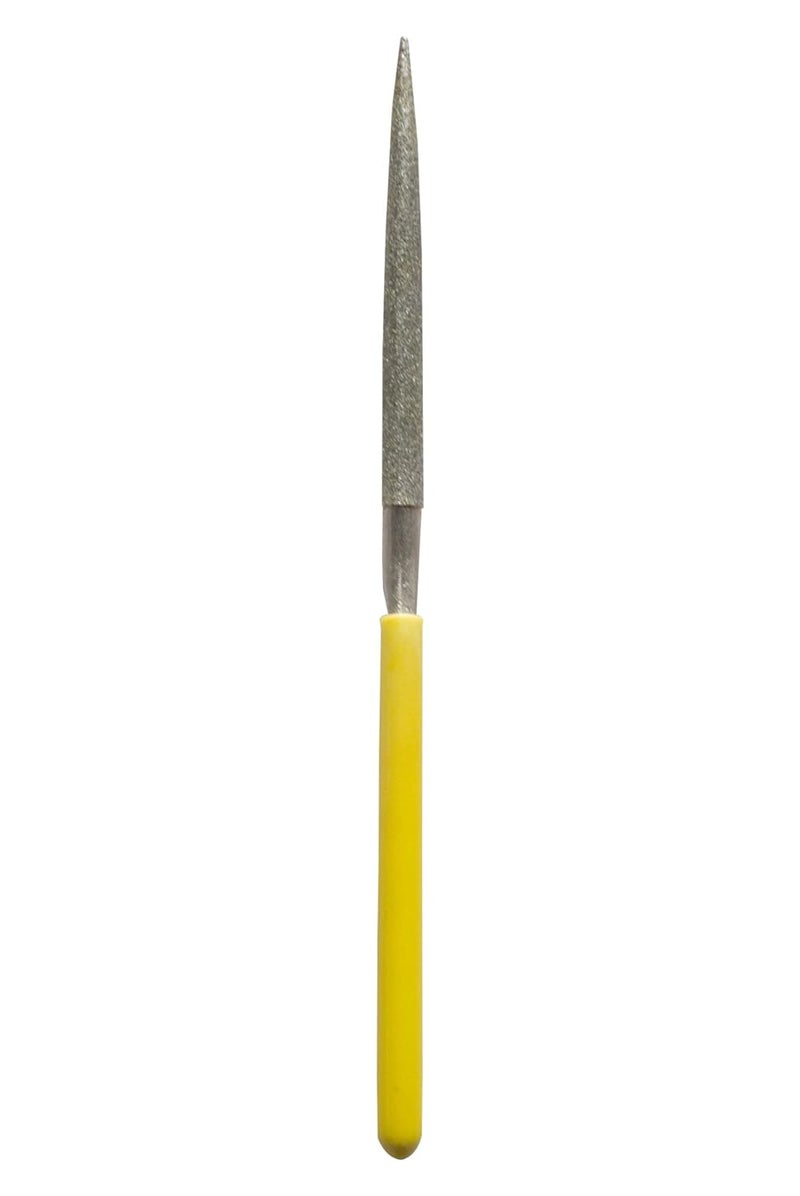 EXCEL IMPEX Excel Diamond File (Half round profile) Total length 200 mm. Diamond coating length 90 mm, Grit Size 80 US mesh - Image 1