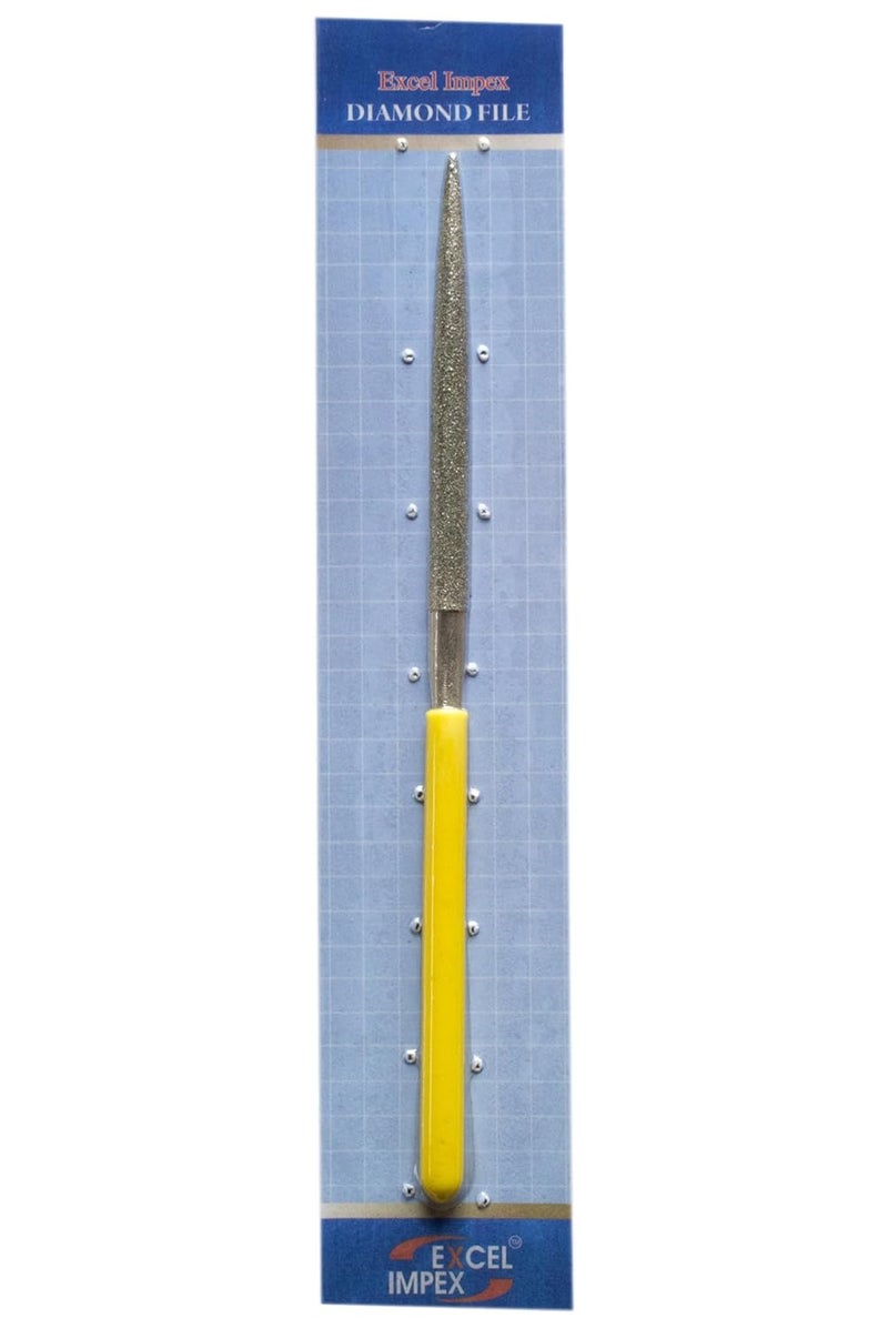 EXCEL IMPEX Excel Diamond File (Half round profile) Total length 200 mm. Diamond coating length 90 mm, Grit Size 80 US mesh - Image 2