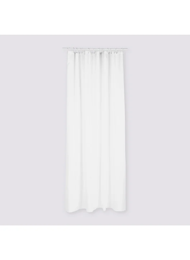 Five Simply Smart Colorama Plain Shower Curtain White 180 x 200 cm 105654