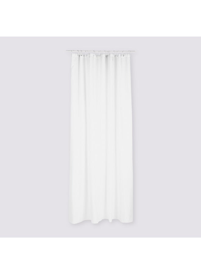 Five Simply Smart Colorama Plain Shower Curtain White 180 x 200 cm 105654 - Image 1