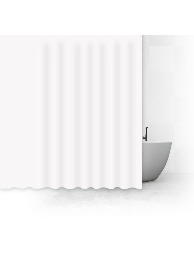 Five Simply Smart Colorama Plain Shower Curtain White 180 x 200 cm 105654 - Image 4