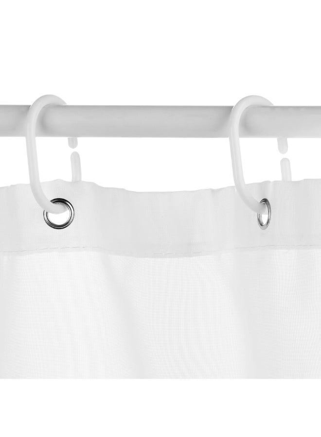 Five Simply Smart Colorama Plain Shower Curtain White 180 x 200 cm 105654 - Image 3