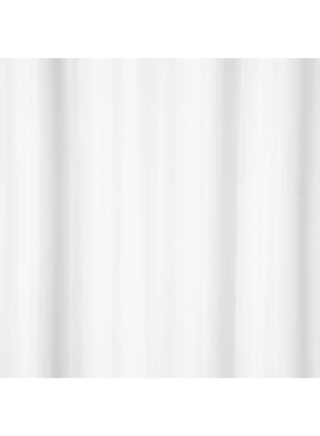 Five Simply Smart Colorama Plain Shower Curtain White 180 x 200 cm 105654