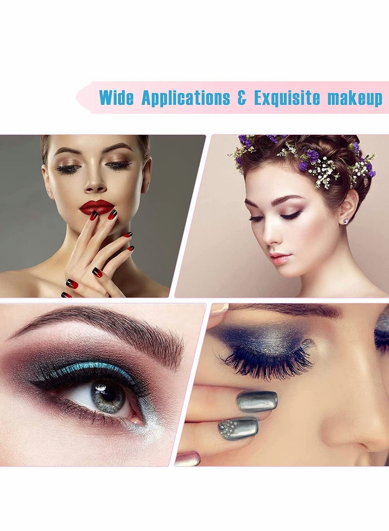 Excefore Cosmetic Sponge Wedges, 48 Pcs Makeup Foam Wedges, Nail Art Sponges, Foundation Beauty Tools - Image 3