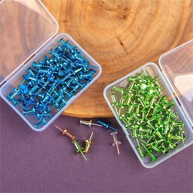 1000 قطعة دبابيس معدنية على شكل I لدبابيس الإبهام للوحة الفلين الملونة 62cd5ac611015 Gn - Image 4