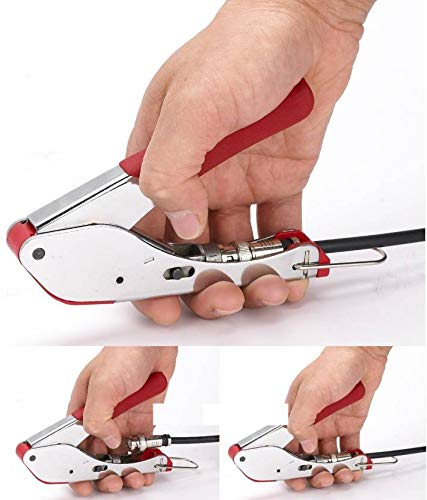 Inditrust Universal Adjustable Coaxial Cable Wire Jacket Stripper Cutter Plier Scissor  Waterproof Connectors Compression Tool  Krone Kd1 Impact Punch Down Tool for Flat Round Cat5 Cat6 UTP STP RG59 RG6 RG7 RG11 Networking TV Telephone Cable BNC RCA RG594C RG65C Manual Crimper  - Image 3