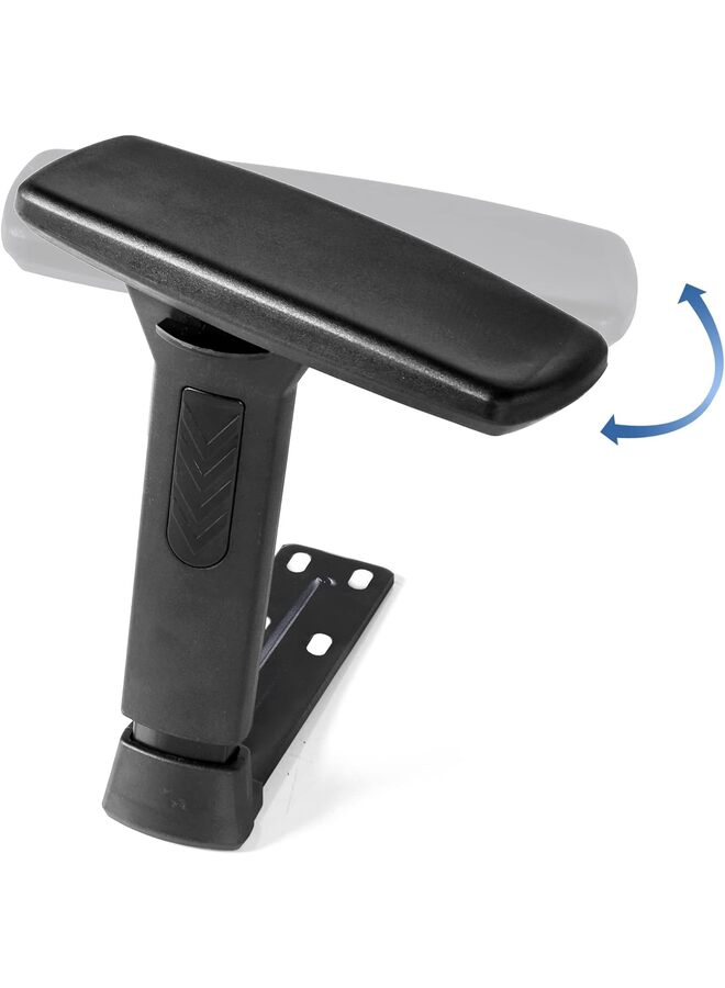 Height Adjustable Chair Armrest Pair Replacement, Gaming Boss Chair Arms Set - Image 2