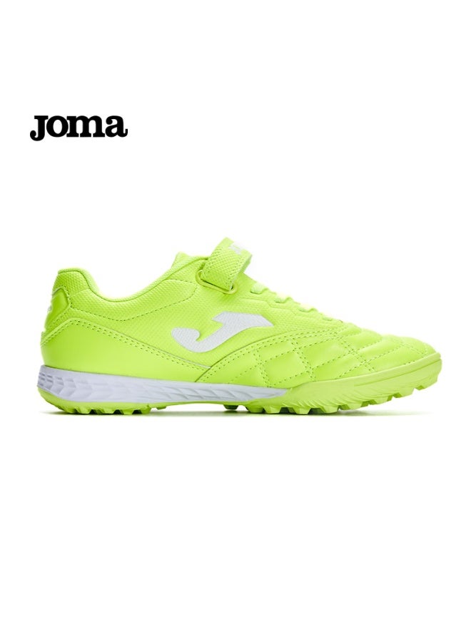 Joma Soccer Shoes For Children, Tf Turf Cleats For Boys And Girls, Youth Student Replica Classic Football Training Shoes, Fluorescent Green, Size 28 - Image 2