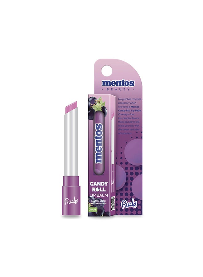 Rude Mentos Candy Roll Lip Balm - Grape