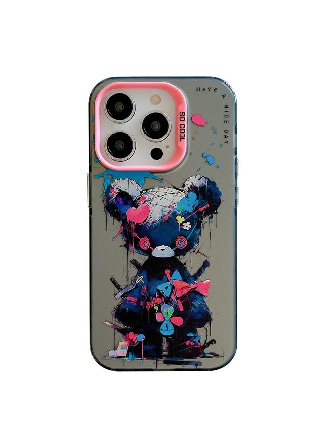 Zaboon Case For iPhone 12 Pro Animal Pattern Oil Painting Series PC + TPU Phone Case - Image 1