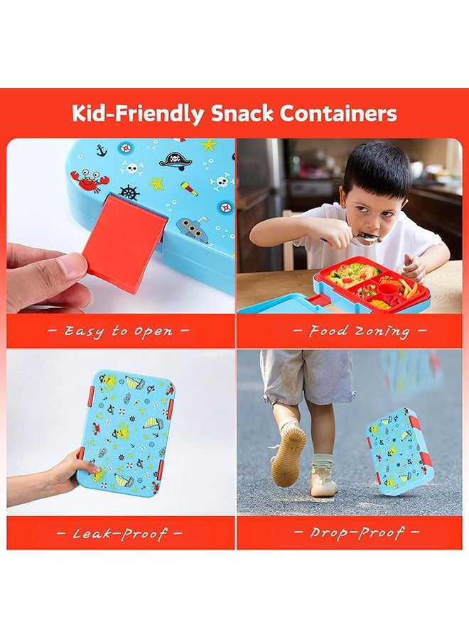 Arabest Bento Lunch Box for Kids & Toddlers, Leak-Proof Lunchbox with 5/11 Compartments - Back to School, Snack Containers for On-the-Go Meal, Made with Safe BPA-Free Material - Image 3
