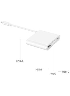 erorex Matedock 2 AD11 HDMI/VGI/USB-C Adapter - White  - Image 5