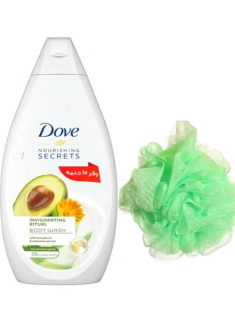 Dove Nourishing Secrets Body Wash invigorating Ritual 500 ML + Lofa Multi Color