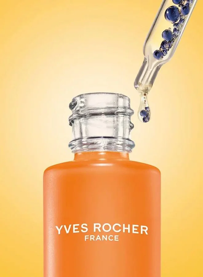 Yves Rocher orange Recovery glow oil night dropper  bottle 30ml for Women | Best Price UAE