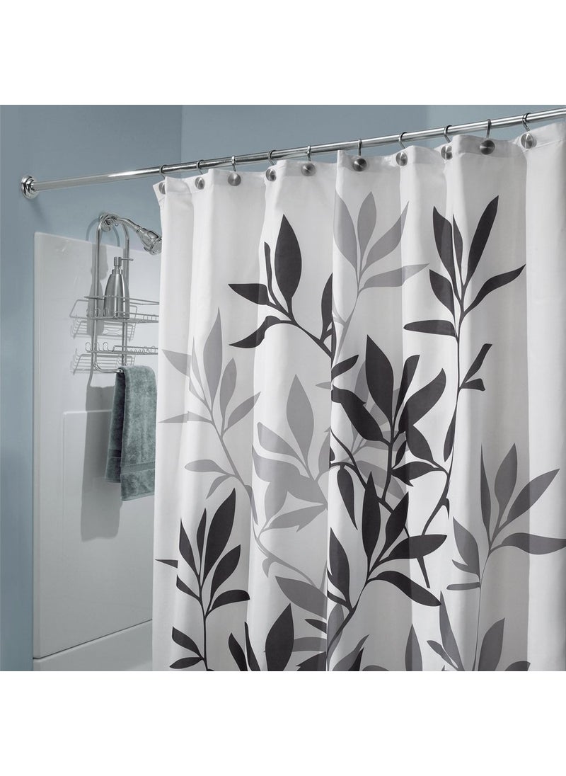 InterDesign InterDesign 35620 Shower Curtain  72 in W X 72 in L X 1/8 in T  Polyester  Neutral Black/Gray  - Image 2