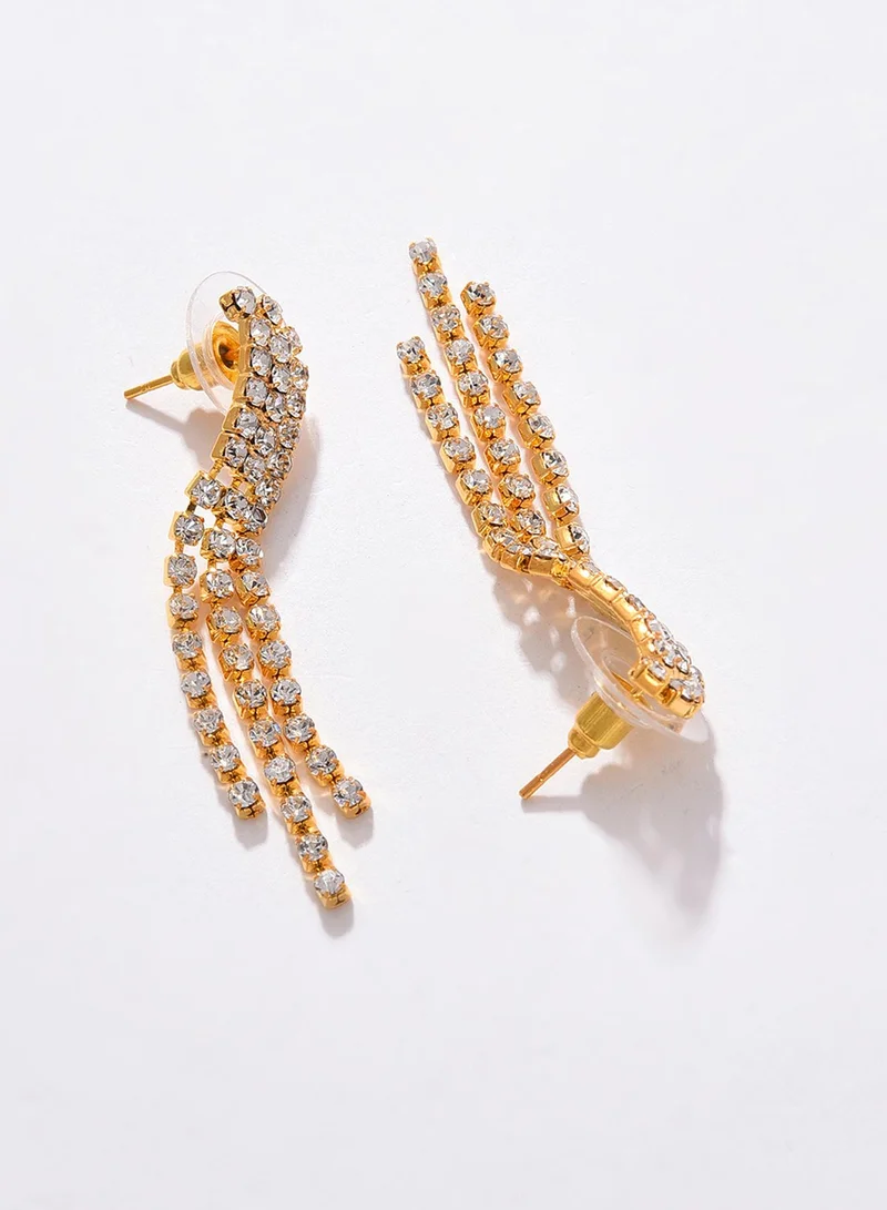 SOHI American Diamond Studded Artificial Jewellery Set