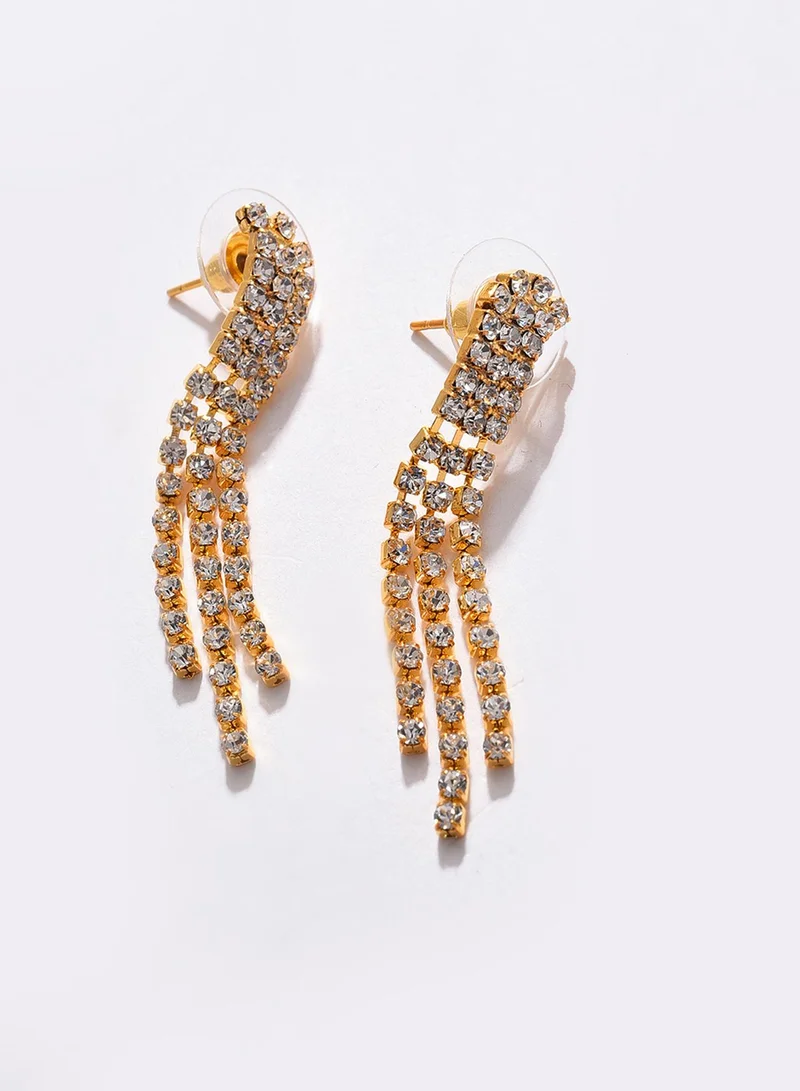 SOHI American Diamond Studded Artificial Jewellery Set