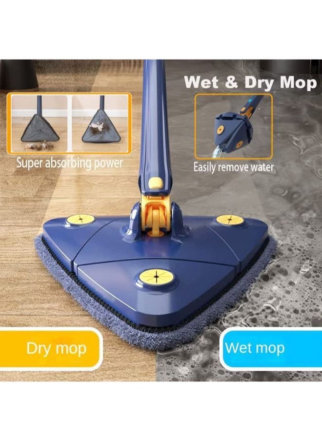 Rotatable Adjustable Cleaning Mop Use Wall Cleaner Mop Extendable Handle for Floor Ceiling Wall Windows Bathroom