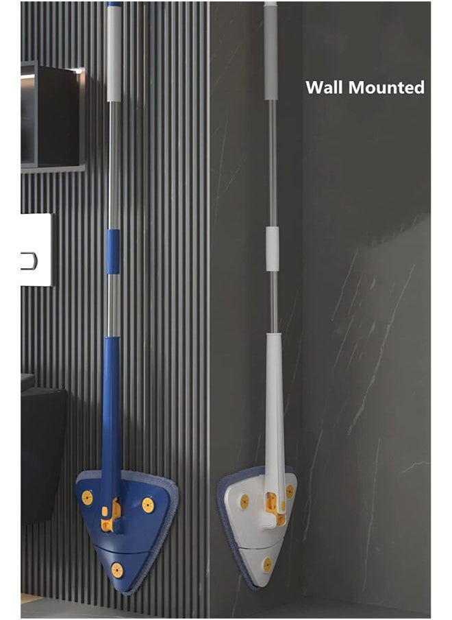 Rotatable Adjustable Cleaning Mop Use Wall Cleaner Mop Extendable Handle for Floor Ceiling Wall Windows Bathroom