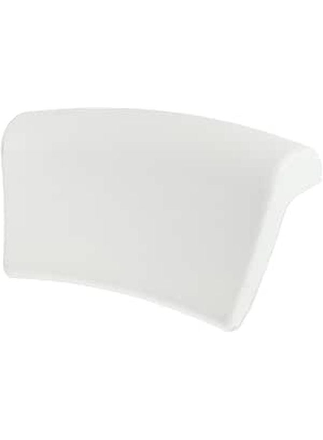 White Bathtub Pillow for Adults with Strong Suction Cups Neck Head Cushion Bathroom Accessories - Image 1