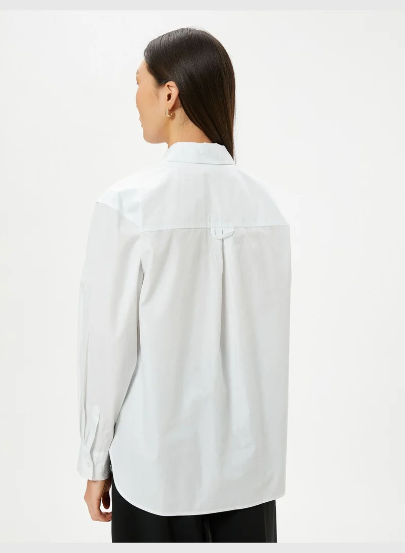 KOTON Regular Fit Long Sleeve Buttoned Classic Shirt