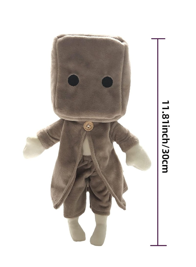 Little Nightmares Plush Mono Bag Hat on Box Man Plush Toy Doll Creative Gift for Kids Boys Girls Game Fans - Image 2