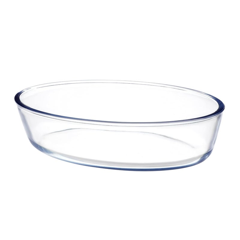 Cutting Edge Essentials Onyx Oval Borosilicate Glass Baking and Serving Loaf Dish 700 ml Set of 2 Microwave Oven Dishwasher and Freezer Safe Transparent - Image 5