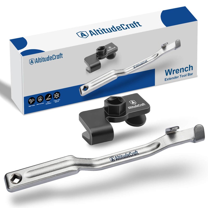 AltitudeCraft Wrench Extender & Wrench Extender Tool Bar Set, 1/2" Drive & 13.5" Wrench Extension, Extension Wrench - Image 1