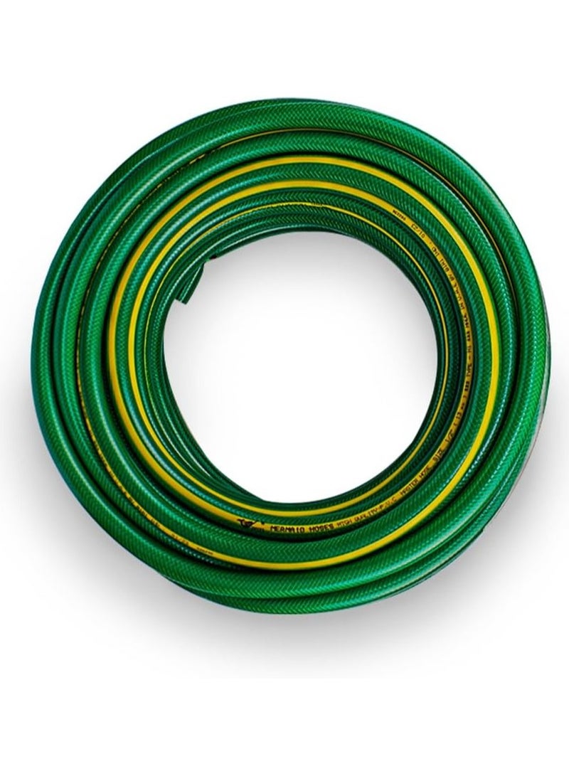 Mermaid 50 Meter Garden Water Hose, Reinforced 3/4 Inch – Durable Green Hose for Outdoor Use  - Image 2