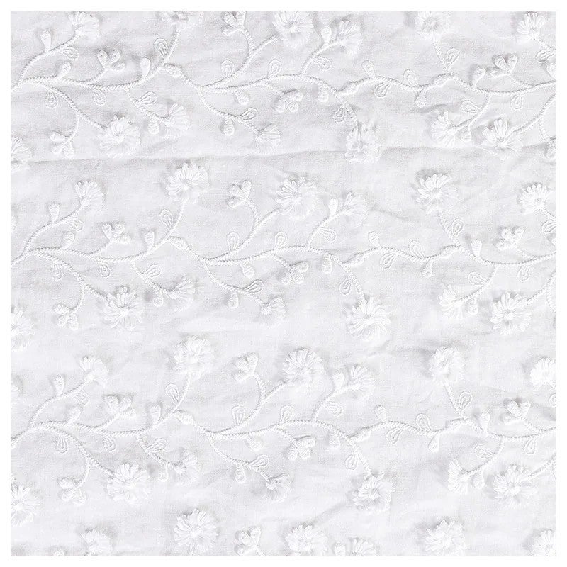 Y&D Han Dynasty Women's Skirt Inspired Table Runner – Full-Width Home Decor Fabric with Stereo Flower Embossing and Embroidered Knitted Design - Image 3