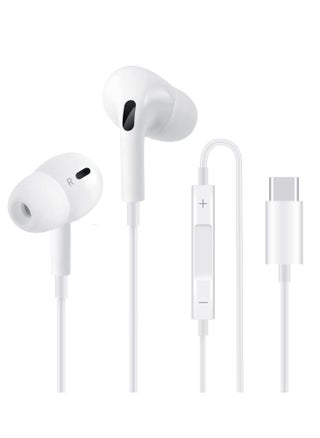 USB C Headphone, Type C Earbuds Wired Earphones with Microphone and Volume Control,in-Ear Earbud Noise Isolating for Google Pixel Oneplus Samsung Galaxy iPad Pro and MacBook - pzsku/Z7A306691344ACAB2676BZ/45/_/1739912638/88a706ef-39ea-4eb9-8200-b1a11928f356