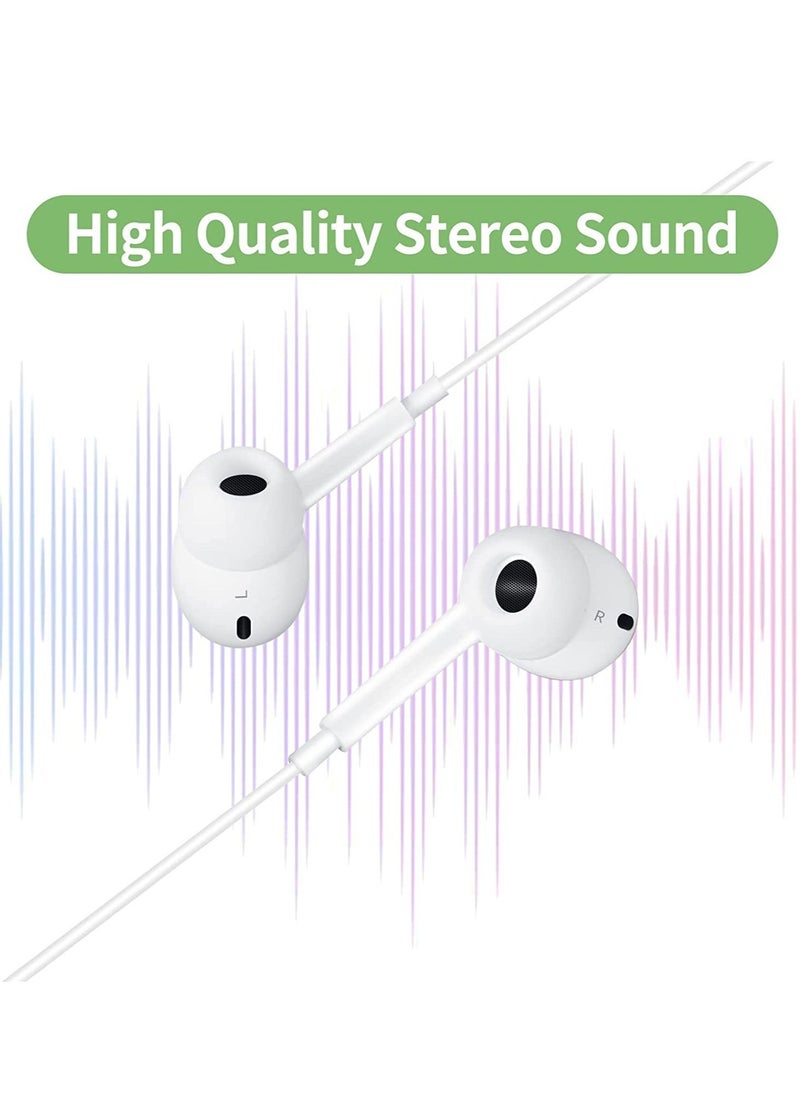 USB C Headphone, Type C Earbuds Wired Earphones with Microphone and Volume Control,in-Ear Earbud Noise Isolating for Google Pixel Oneplus Samsung Galaxy iPad Pro and MacBook