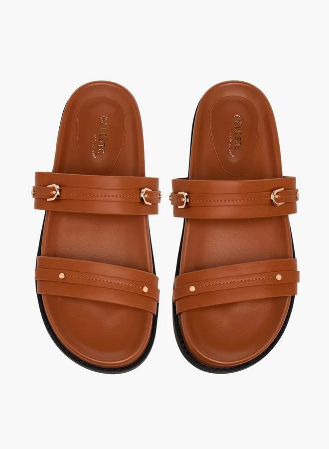 Celeste Women Buckle Detail Flat Sandals