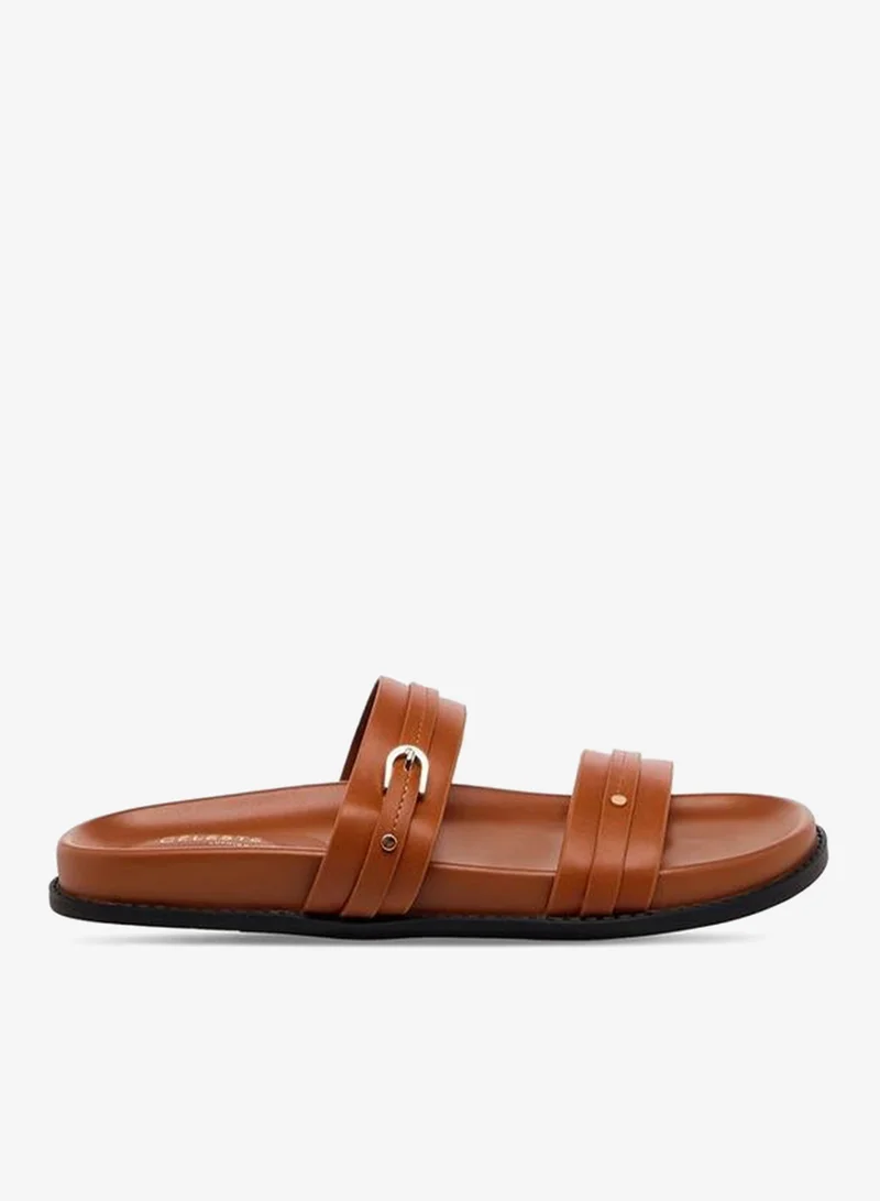 Celeste Women Buckle Detail Flat Sandals