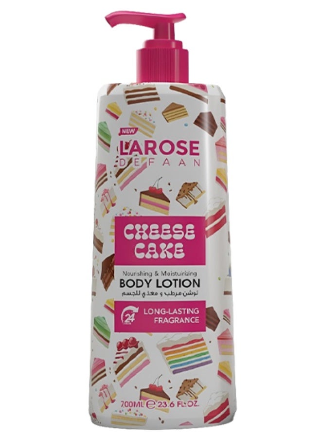 La Rose 7 Pieces Cheese Cake Nourishing & Moisturizing Body Lotion Long Lasting Fragrance 700ml - Image 2