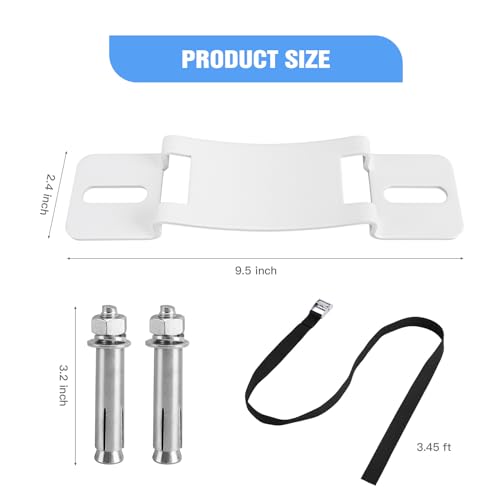 MROUDELUO Propane Tank Holder，Gas Cylinder Holder Wall-Mounted Bracket Propane Tank Bracket with Screws and Safety Belt (black3) - Image 5