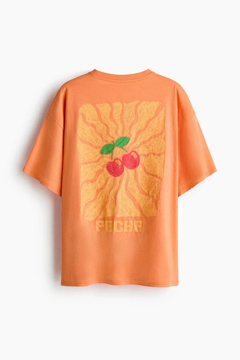 H&M Oversized print-motif T-shirt