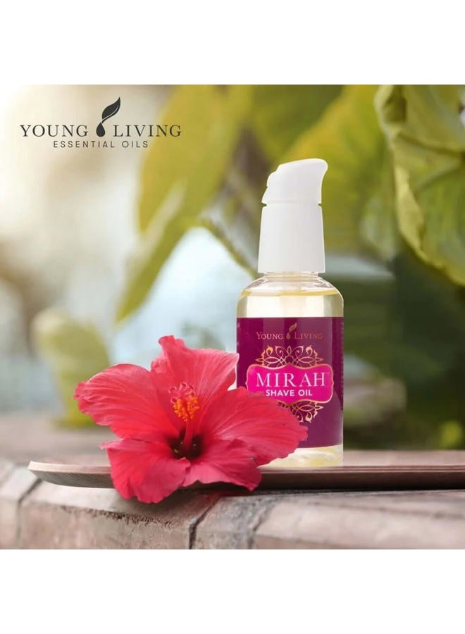 Young Living Mirah Shave Oil - Luxurious Shaving Blend for Silky Smooth Skin - Razor Bump Prevention - Premium Essential Oil - Meadowfoam & Exotic Baobab - 2 oz - Image 2