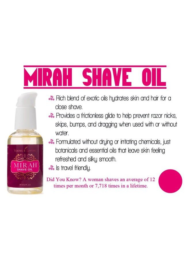Young Living Mirah Shave Oil - Luxurious Shaving Blend for Silky Smooth Skin - Razor Bump Prevention - Premium Essential Oil - Meadowfoam & Exotic Baobab - 2 oz - Image 4