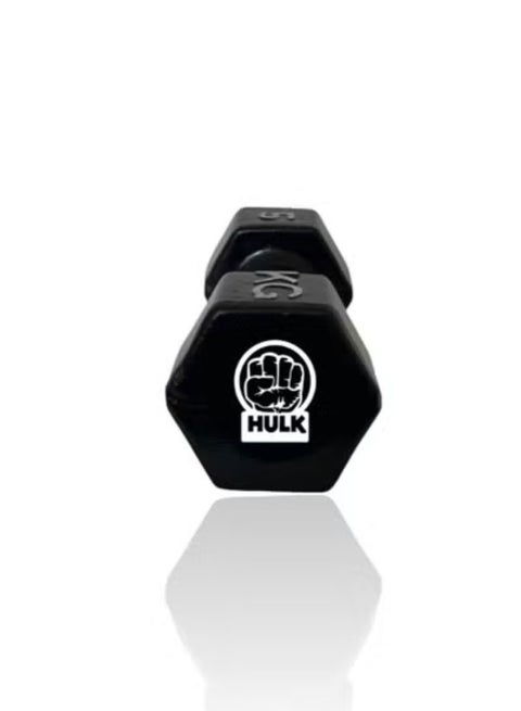 HULK Dumbbell Set 4KG Each - Solid Shiny Rubber (2 Pieces)