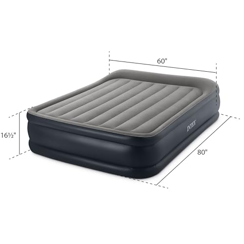 Intex 64131ED Dura-Beam Plus Deluxe Pillow: Fiber-Tech – Twin Size – Built-in Electric Pump – 16.5in Bed Height – 300lb Weight Capacity - Image 3