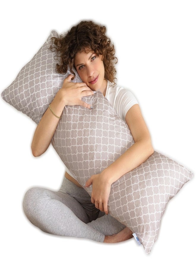 Pharmedoc Body Pillow, Pregnancy Pillows, Side Sleeper Pillow, Long, Memory Foam Pillow, Arabesque - Image 1