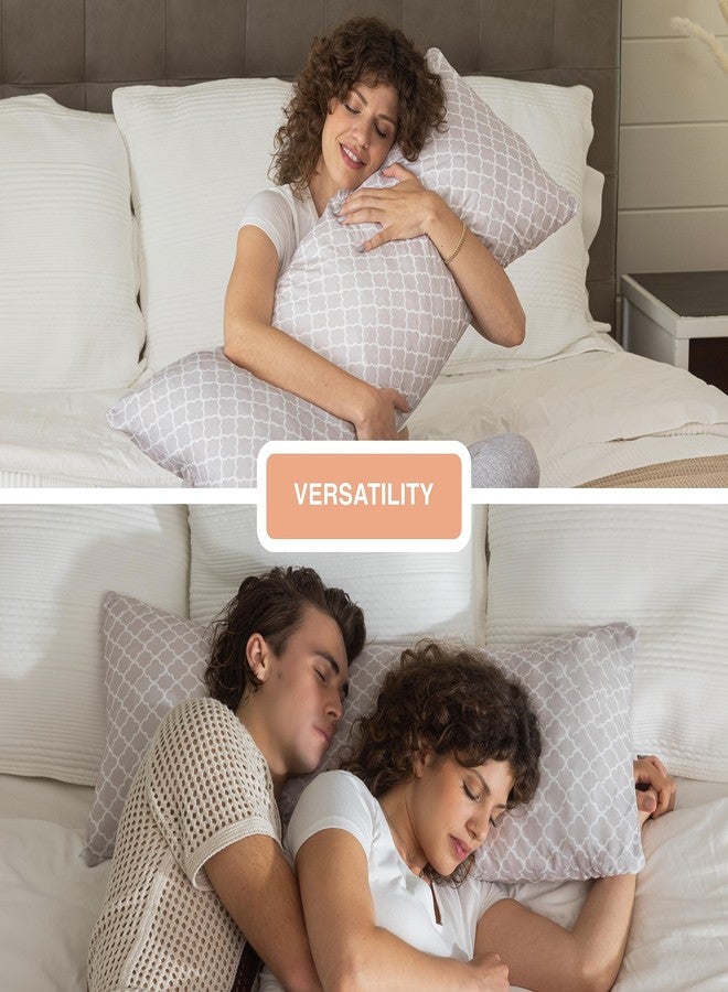 Pharmedoc Body Pillow, Pregnancy Pillows, Side Sleeper Pillow, Long, Memory Foam Pillow, Arabesque - Image 5