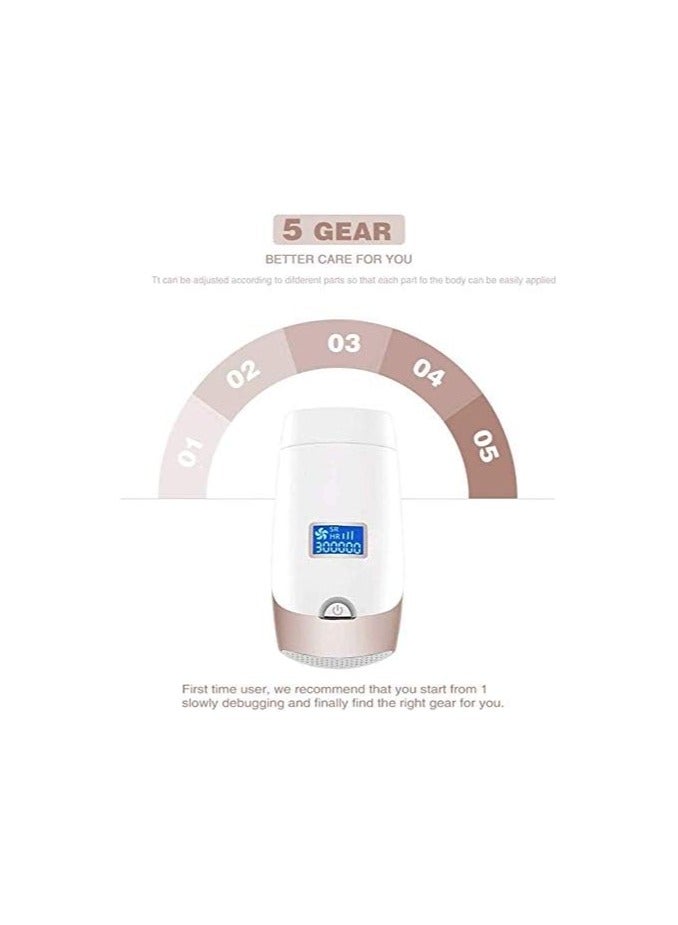 REBENUO Laser Hair Removal Permanent Dratal Painless IPL Hair Removal - Ideal for Women & Men Bikini Legs Arms Armpits Hair Remover - Uses Most Effective 300000 Flashes IPL Technology - Image 4