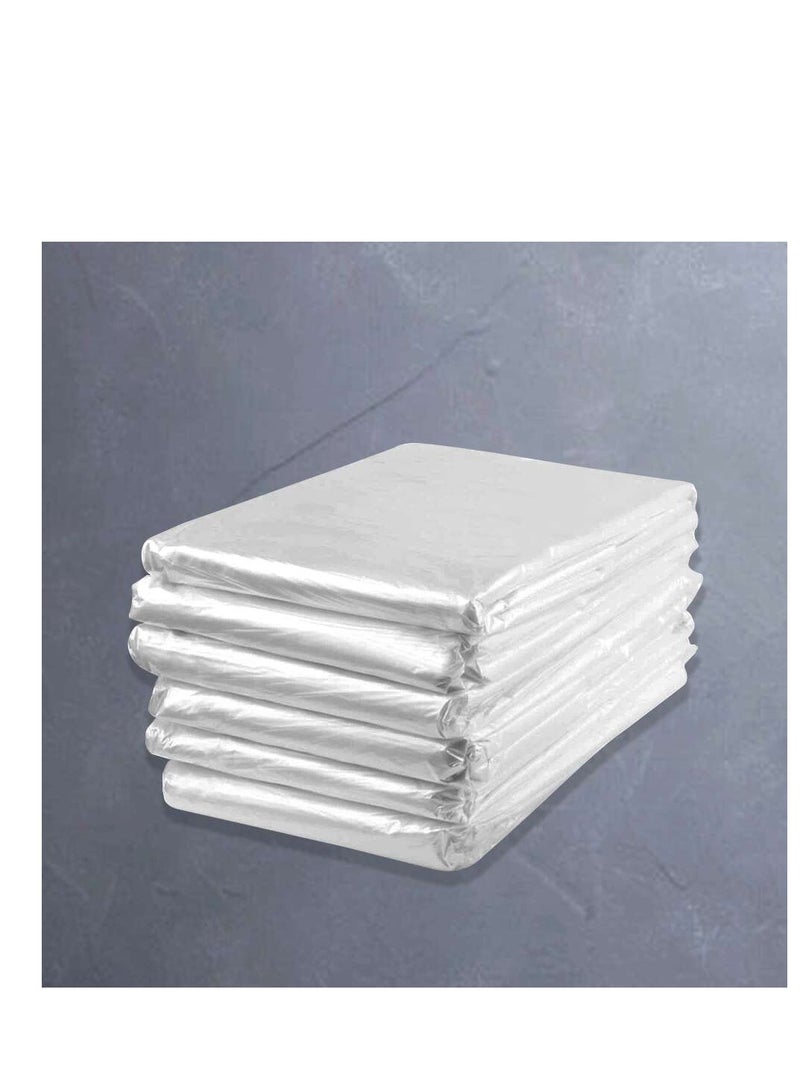 Terabyte أكياس قمامة قوية وقابلة للتحلل القابل للتصرف، عبوة 5 من 5 قطع (25 قطعة) أكياس قمامة صغيرة سوداء، أكياس قمامة قوية، بطانة سلة المهملات، للمنزل، المطبخ، المكتب 90 × 110 سم 20 كجم - Image 1