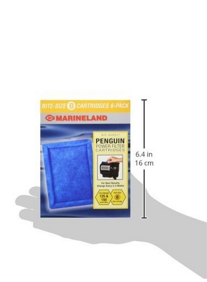 مارين لاند خرطوشة فلتر الطاقة مارينلاند بينجوين، مقاس B، 6 قطع، خرطوشة بديلة لترشيح أحواض السمك - Image 2