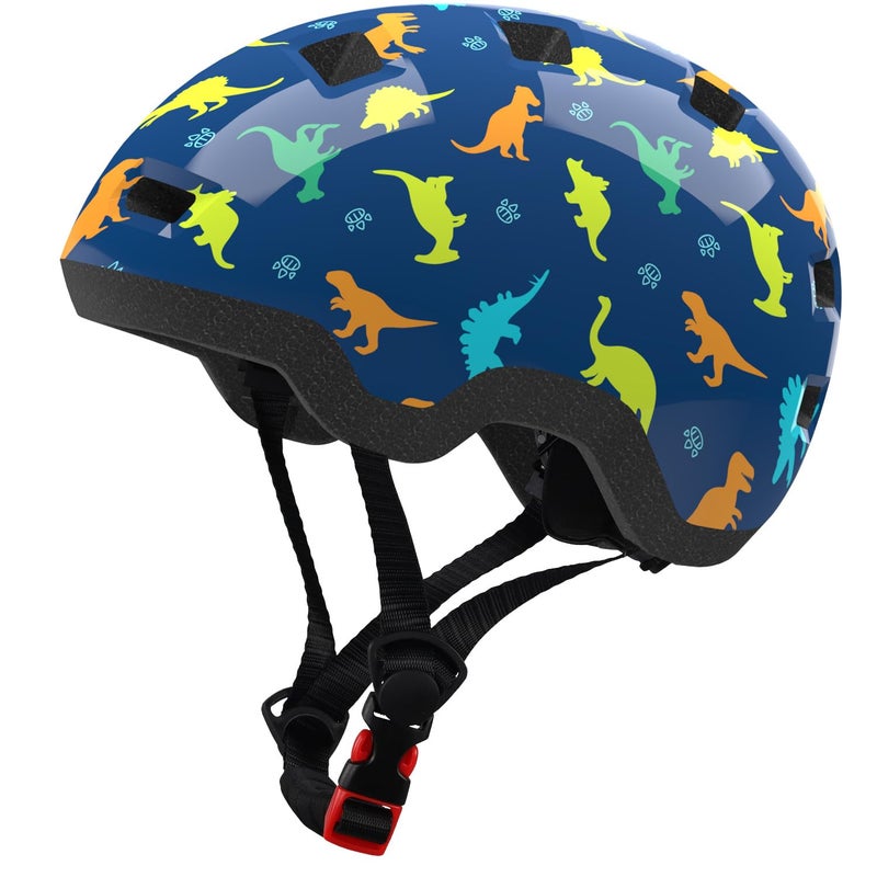 Bimalsic Toddler Bike Helmet 2-6 Years Old- with 12 Vents & Dual Liner (0.16"+0.28") - Adjustable Dial Fit (48-54cm) (S,Dinosaur2) - Image 1