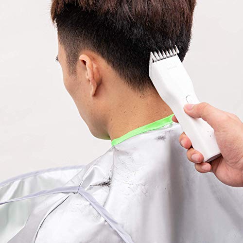 TRAY Hair Apron Cape Hairstylist Simple Design Pattern Waterproof Haircut Cloth Wrap Protect Hair Cutting Cloak Umbrella Cape Salon Barber Use at Home or Salon Stylist Hairdressing (Gray) - Image 3