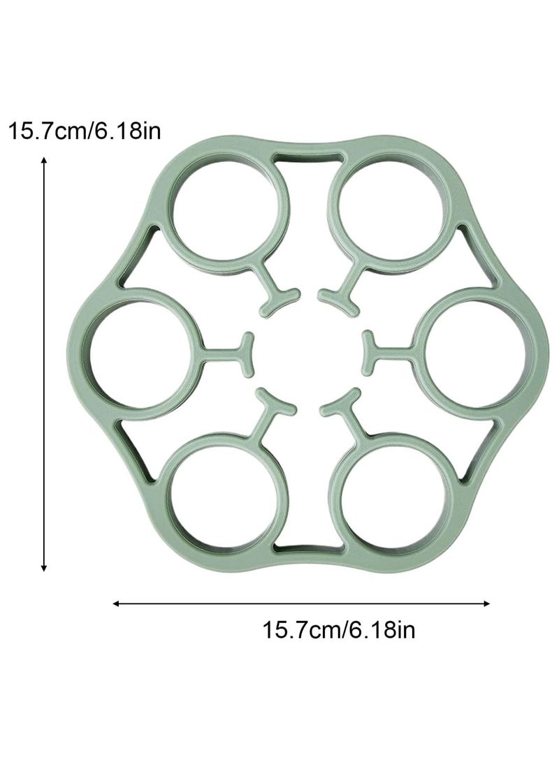 CMGTYYD Egg Steamer Rack for Pot - Steamer Egg Rack Food-Grade Silicone Stand Holder - Heat Resistant Tools Kitchen Gadgets Cooking Utensils, Pressure Cooker Accessories - Image 5